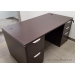 Espresso 60 x 30 Double Pedestal Straight Desk